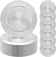 Vista 85 de Tanlade 50 Pcs 13 Inch Charger Plates Bulk Round Wedding Chargers Plastic Dinner Plates for Table Setting Wedding Party Decoration (Gold)