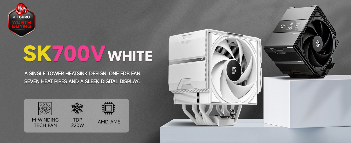 Watch Sudokoo SK700V WHITE AM5 CPU Air Cooler on Amazon Live