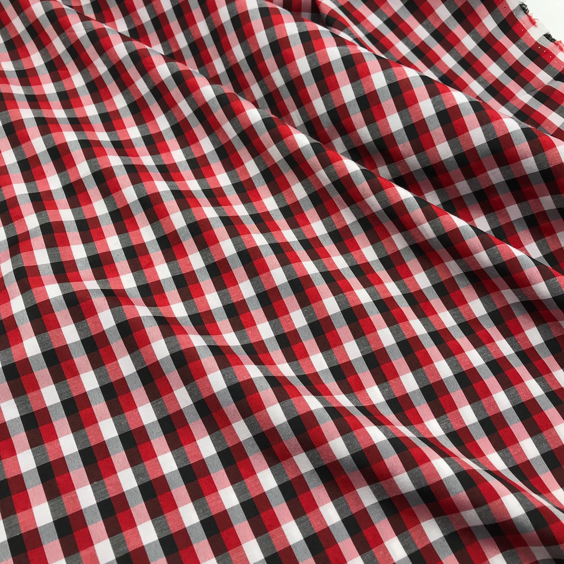 Lot De Tissus Vichy Et Uni | Coton Grand Teint | Idéal Couture Et Artisanat