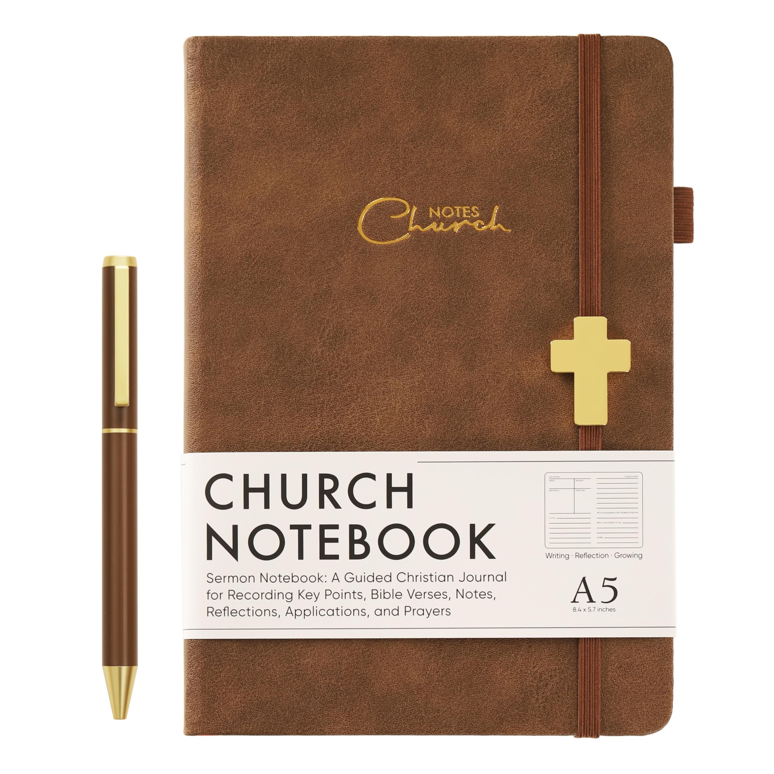 Photo 1 of Gracememory A5 Church Notes Journal with Pen & Gift Box