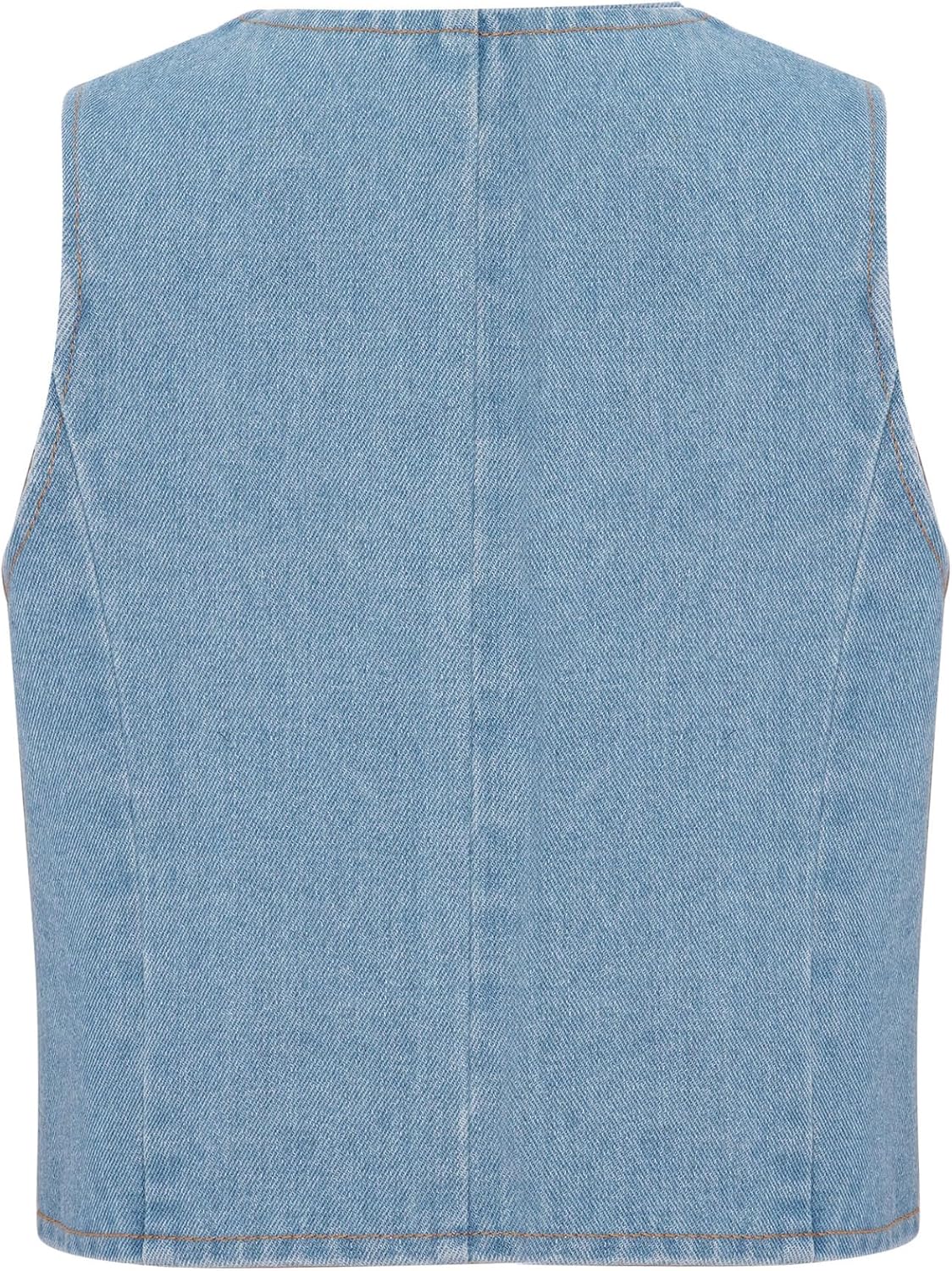 Linjinx Kids Girls Sparkly Rhinestone Stars Denim Vest Asymmetrical Hem Sleeveless Summer Jean Tank Top Jacket Outwear