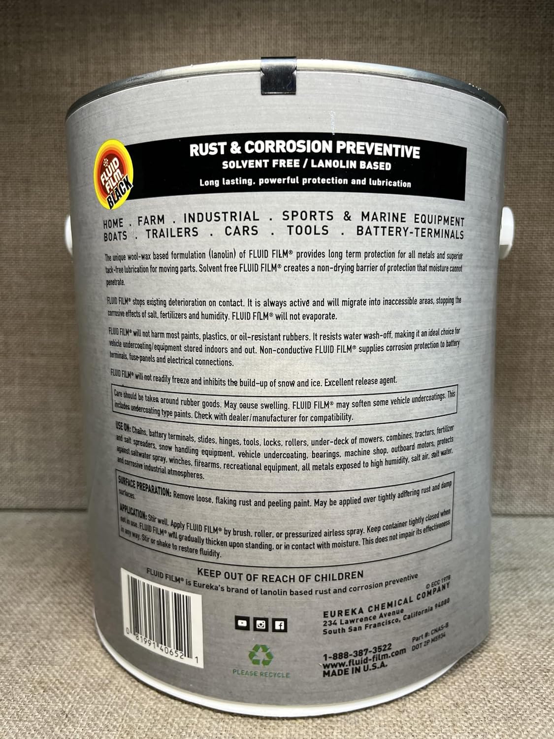 Gallon Lanolin Black Undercoating Fluid, Pro Undercoating Spray Gun, 32" 360* Wand, 3 Black Quart Bottle, and 50 Rust Plugs