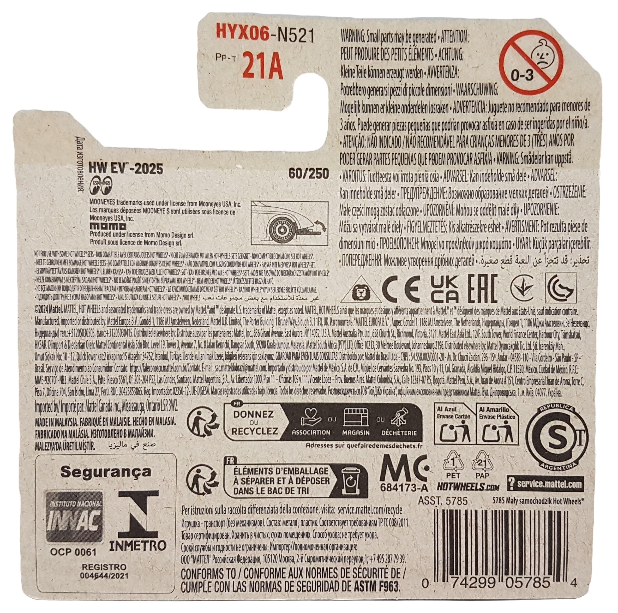 Hot Wheels - Supercharged - HW EV 5/10 - HYX06 - Short Card - Racing - Mattel 2025-1:64, Blue - Image 3