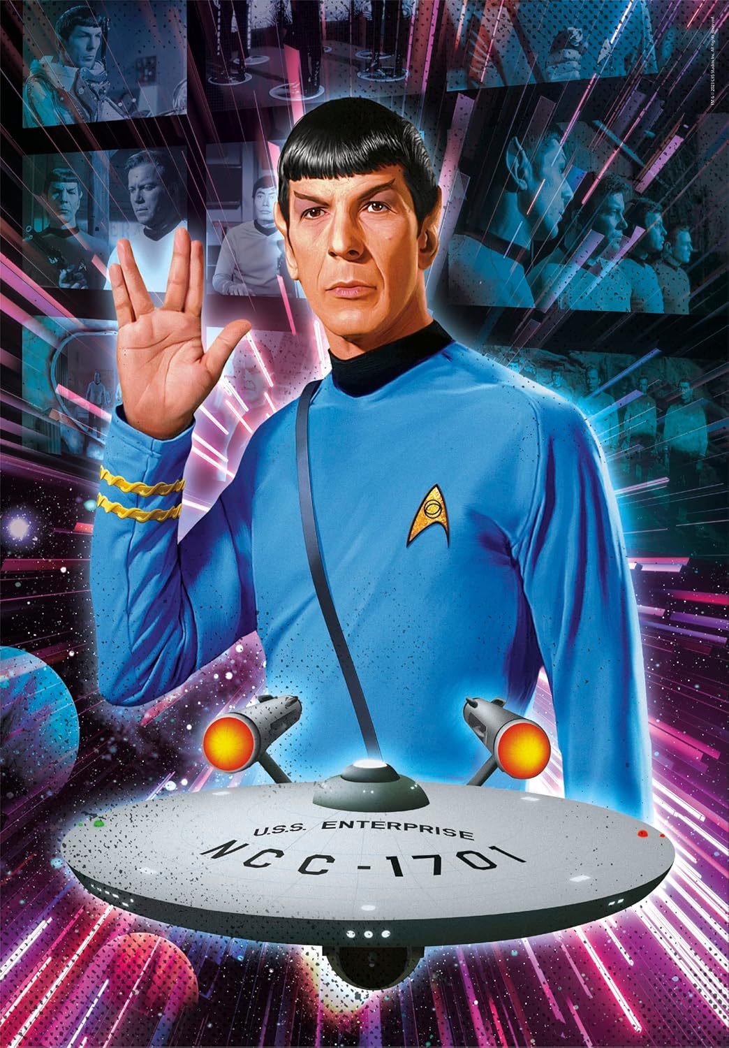 Clementoni - Star Trek - Cult Movie - Collection Puzzle of 500 Pieces - Patience and Thinking Game - Portrait Size - Net Image - 49 x 36 Cm - Ages 14+