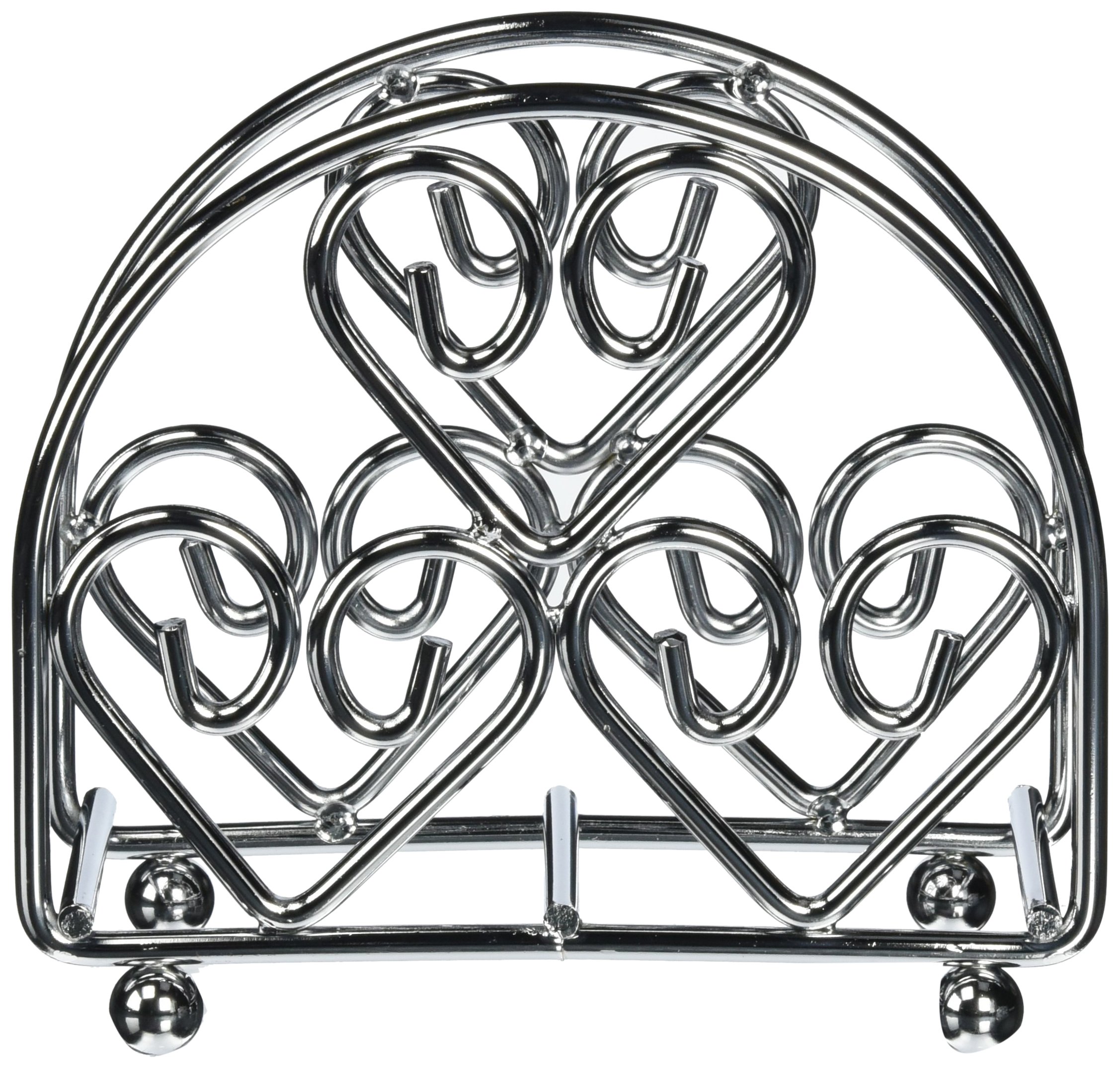 Unwiare® Super Heavy Duty Iron Napkin Holder, Chrome plated, 5.5