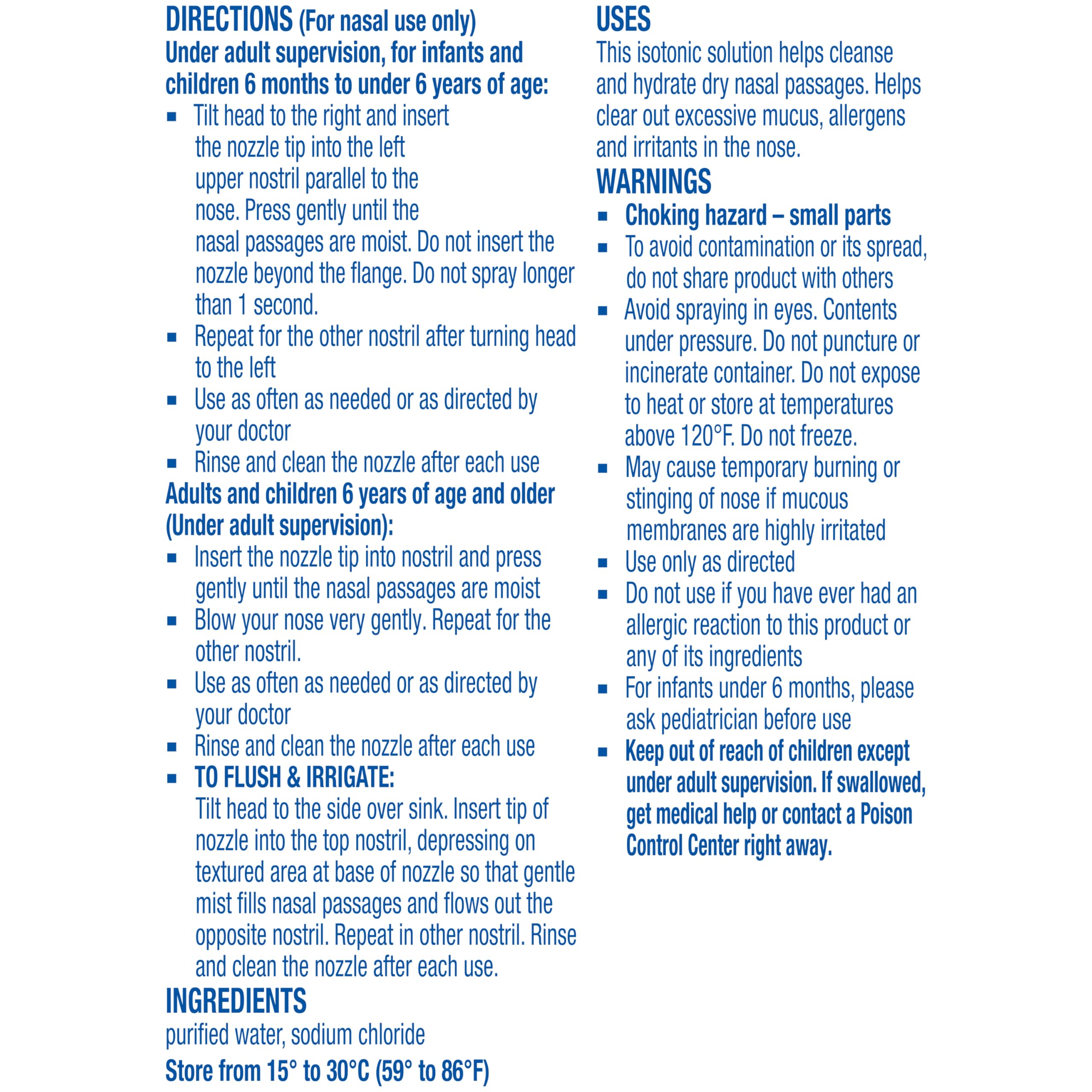 Afrin Saline Nasal Spray Twin Pack, 100% Drug Free, Saline Solution, Daily Care Nasal Spray for Everyday Congestion and Dry Nose, Easy Mist, 4.5 OZ (Pack of 2)