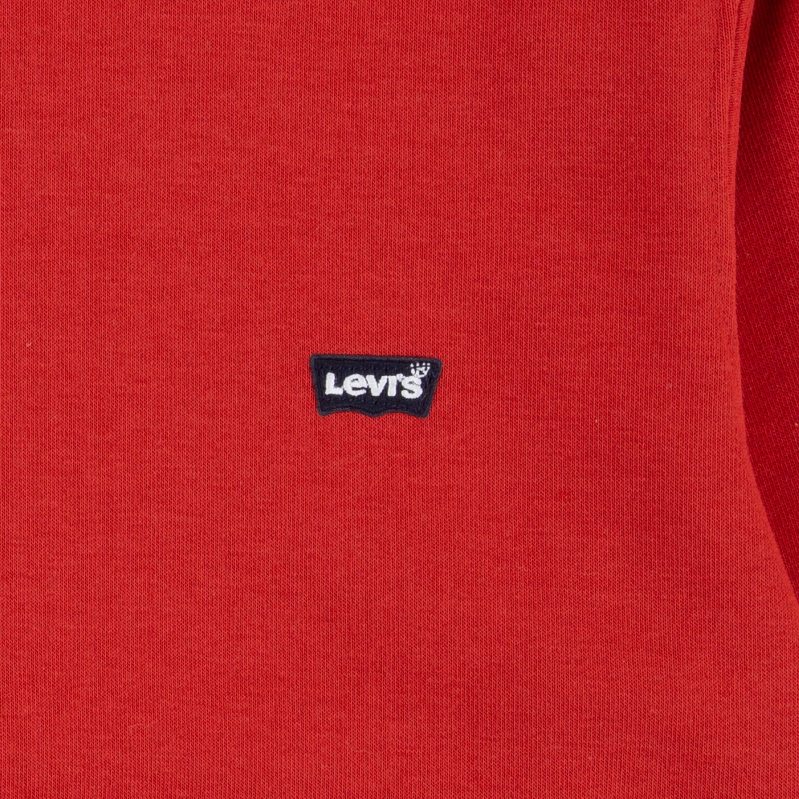 Levi's Po-Pull-Over Hoody Sudadera, Rojo Pompeyano, 5 años para Niños