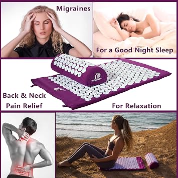 Ultimate Pain Relief and Wellness Bundle: Acupressure Mat with Cupping Therapy Set by DoSensePro