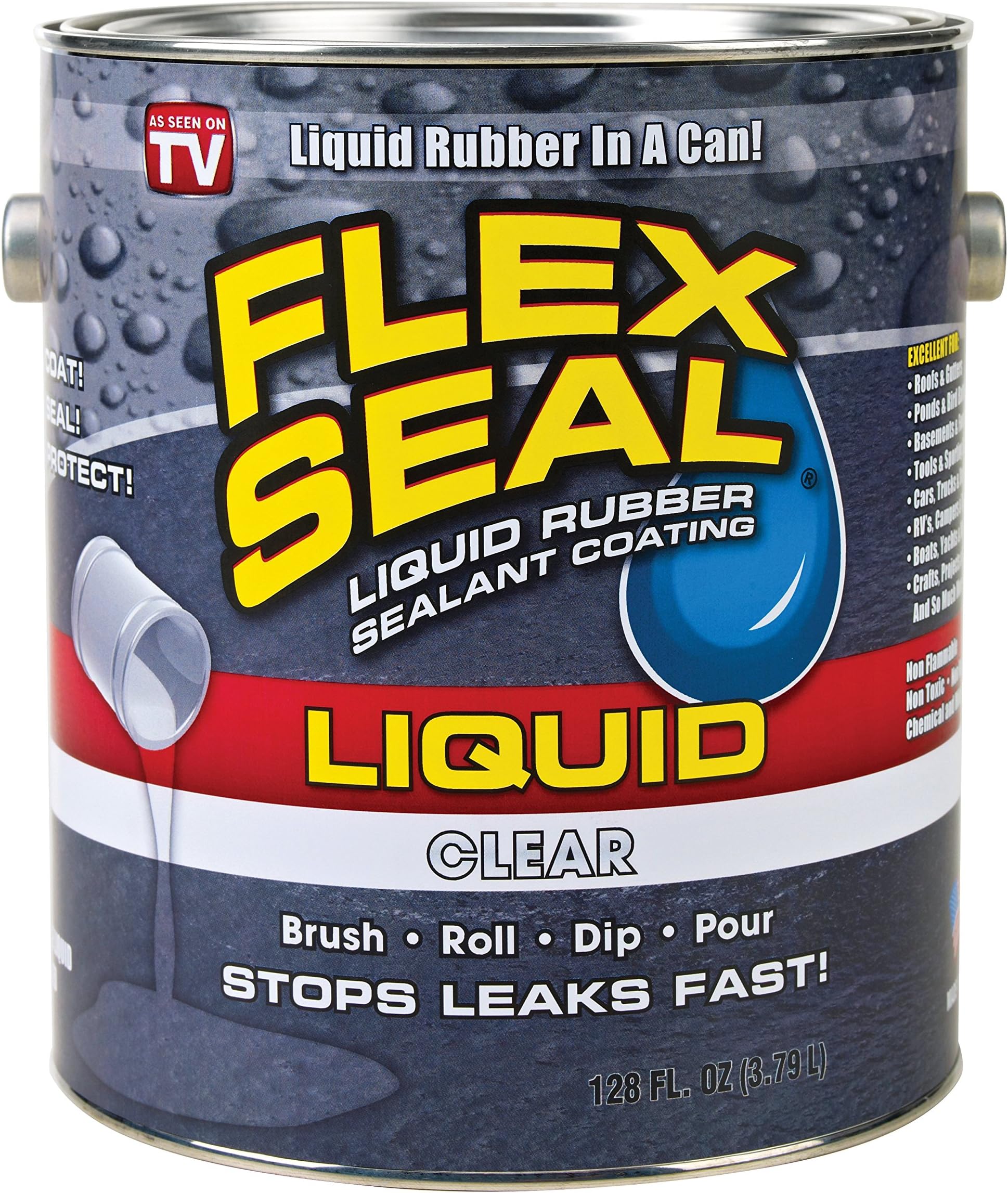Flex Seal Liquid Large 128 Ounce (Clear)