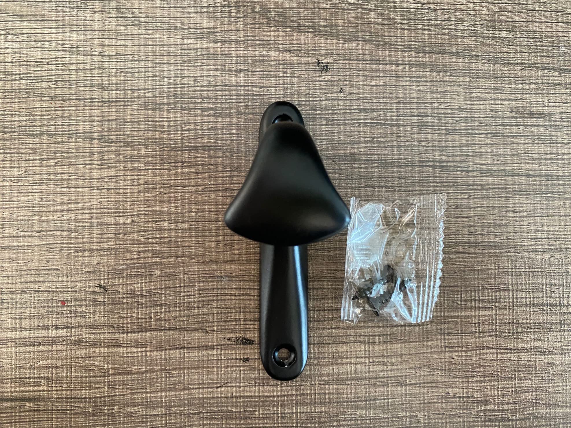 SuperASuperA Hardware Single Prong Robe Hook Matte Black 2-pc Set