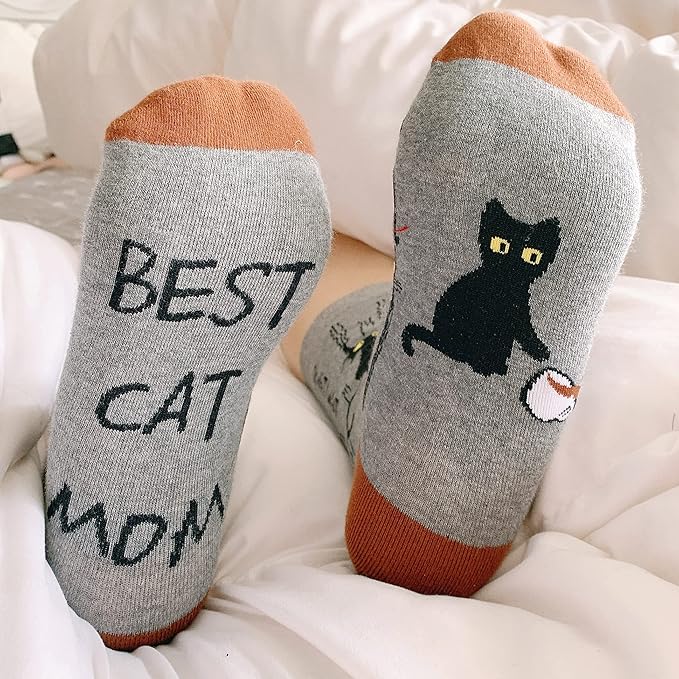 Calcetines de Gato Antiestrés para Mujer Talla 6-12 miniatura 5