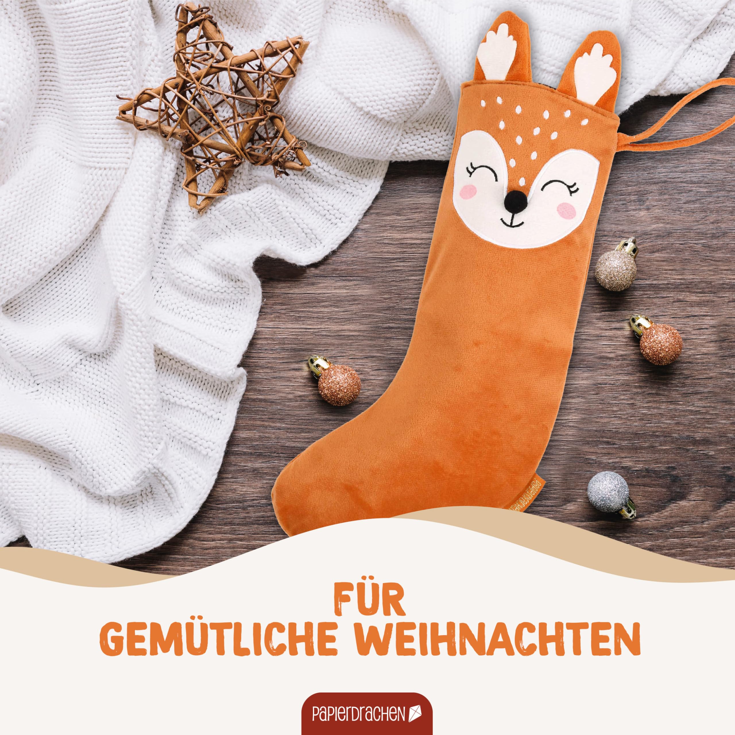 Paire De Chaussettes De Noël Douces "La Magique" I Lou Renard