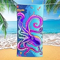 Vista 14 de Bonsai Tree Toalla de playa de sirena, linda toalla de baño de microfibra con cola de sirena para niñas, escamas de sirena, sin arena, de secado