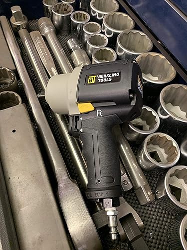 Miniatura 6 de 2463T Llave de impacto neumática de 1/2 pulgada de alta resistencia, alimentada por aire, martillo doble, mango compuesto