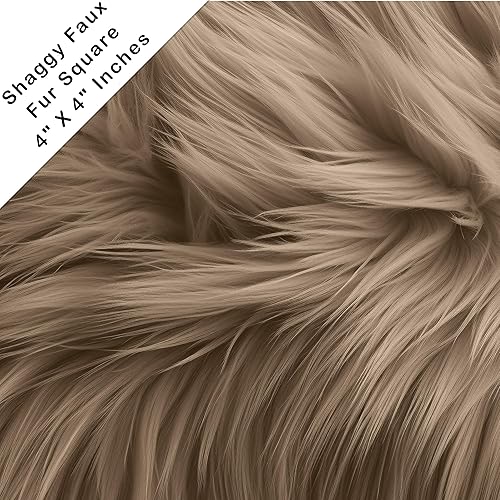 Miniatura 81 de FabricLA Cuadrado de piel sintética lanuda – 30 x 30 pulgadas precortado – Utiliza tela de piel sintética para bricolaje, decoración de piel