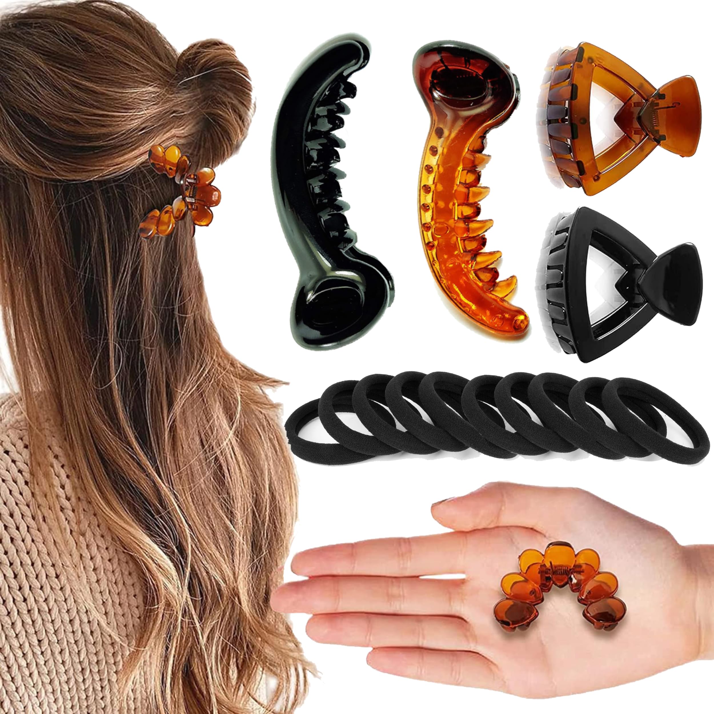 See full amazon price history chart for BIRDWARE Medium size Hair Clutcher Claw Clip Stone Butterfly Clips Hair Clips For Women & Girls (Pack of 14, black, shell Color, Acrylic Material) | Hair Clutcher & Women hair tie & Ring BIRDWARE Medium size Hair Clutcher Claw Clip Stone Butterfly Clips Hair Clips For Women & Girls (Pack of 14, black, shell Color, Acrylic Material) | Hair Clutcher & Women hair tie & Ring (B0CKLC84FJ) Amazon Price History, Amazon Price Tracker