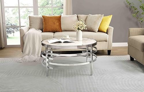 Miniatura 129 de Mesa auxiliar moderna de cristal de 20 pulgadas con marco de metal, mesa de noche, mesa esquinera para sala de estar, oficina en casa, dormitorio