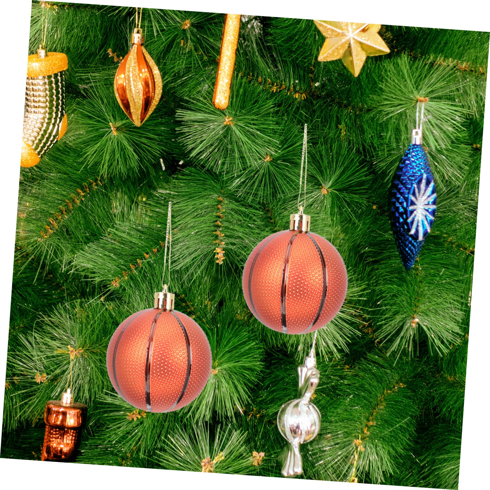 HOMSFOU Lot De 5 Décorations De Noël À Suspendre Motif Sport 6 Pièces X 5