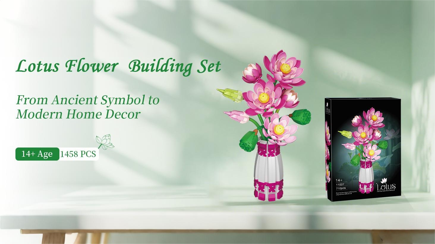 Amazon.com: Lotus Flowers Botanical Building Set with Vase Amazon.com: Lotus Flowers Botanical Building Set with Vase