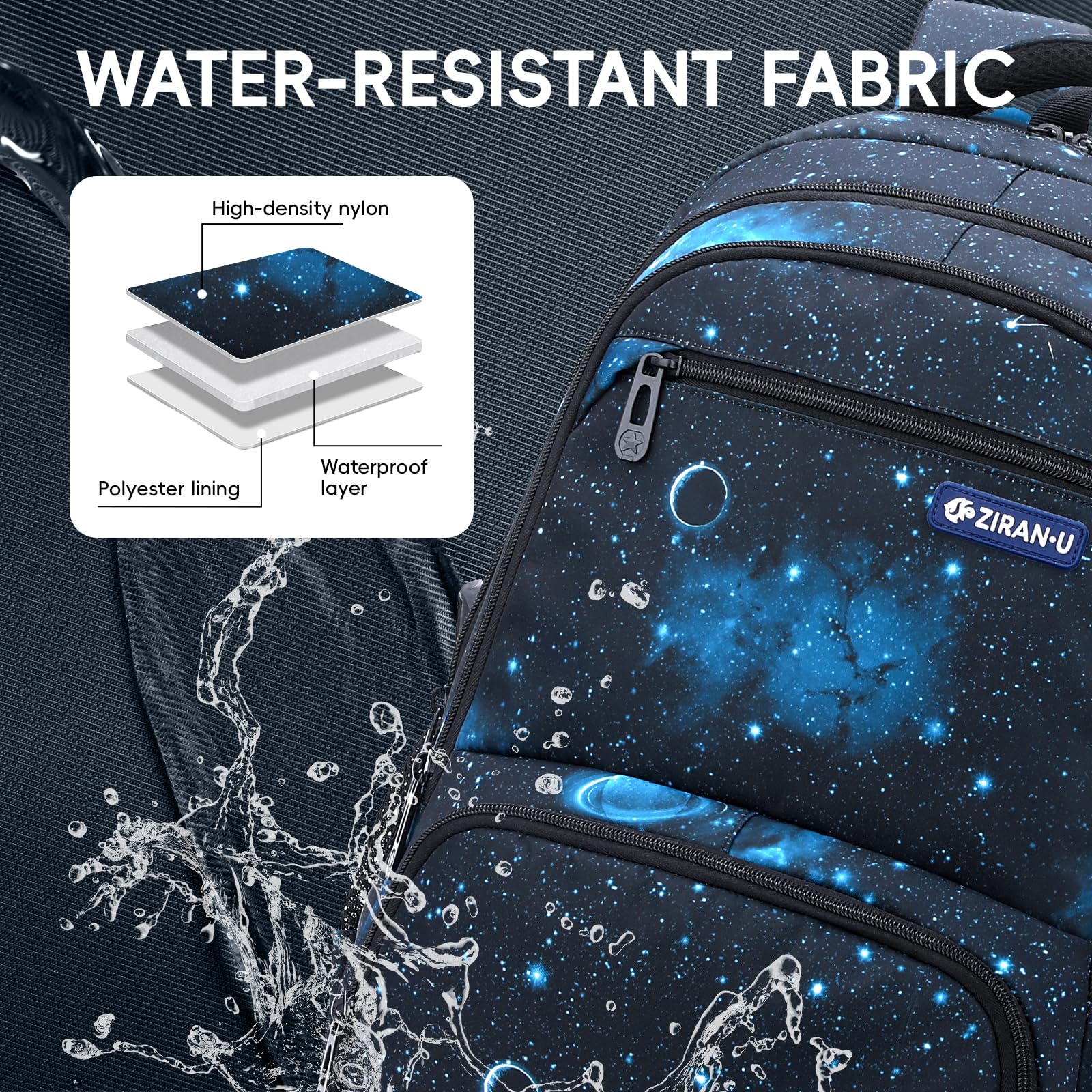 Amythe Zaino per Ragazzi Zaino Scuola Elementare e Media, Zaini Impermeabile dal Design Ergonomico, Zainetto Casual Bambini Buono per La Scuola e i Viaggi