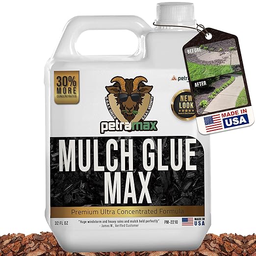 PetraTools Mulch Glue, Mulch Binder Glue, Small Gravel Binder, Landscape Adhesive, Small Gravel