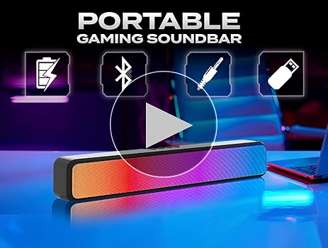 Amazon.com: Aimzone RGB Pro Gaming Computer Soundbar, PC