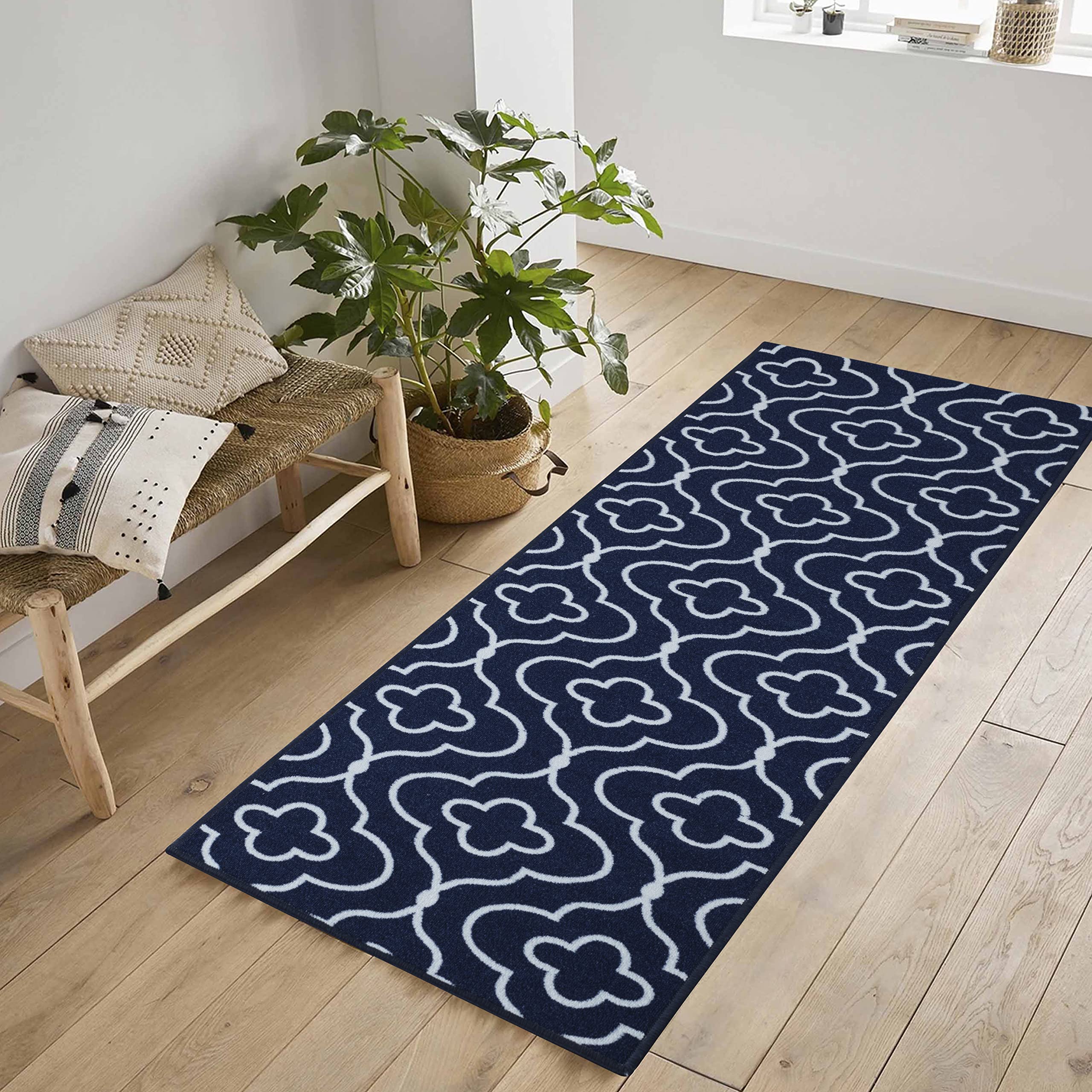 Washable Door Mat Kitchen Mats Non Slip Geometrical Design Hall Runner- Indoor Door Mat - Hallway-Passage Corridor Doormats - Floor Mat — view 49