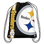 FOCO Pittsburgh Steelers NFL Big Logo Drawstring Backpack