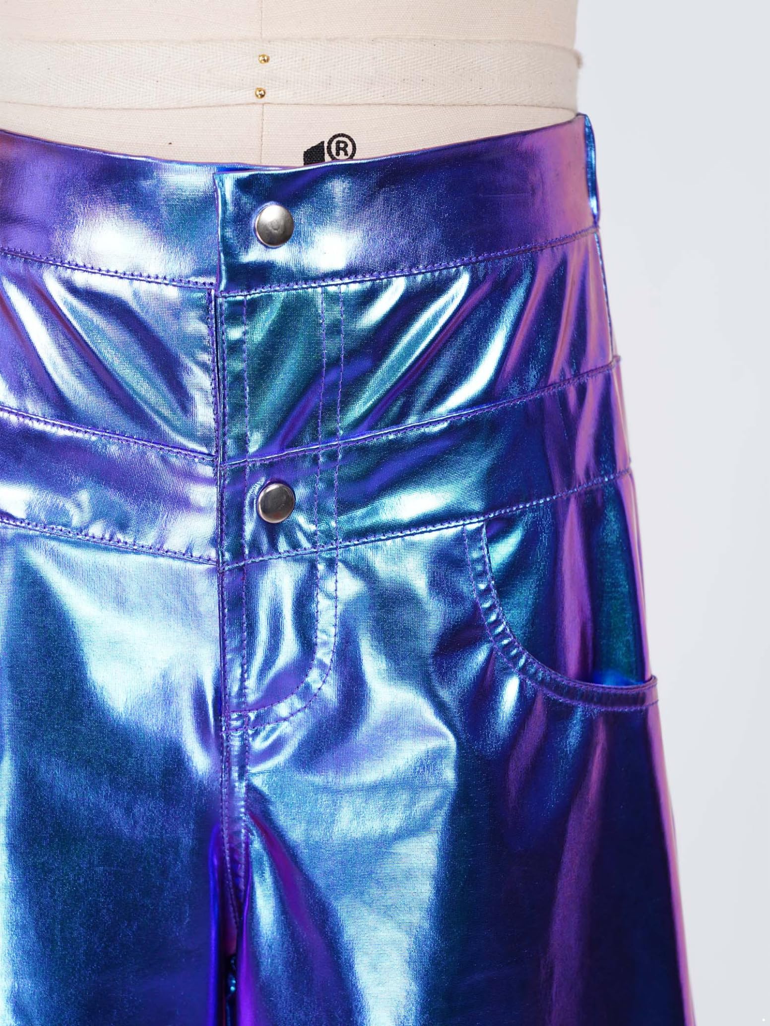 inlzdz Bambini Pantaloni Ballo Jazz Hip Hop Cargo Metallizzati Bambine Ampi