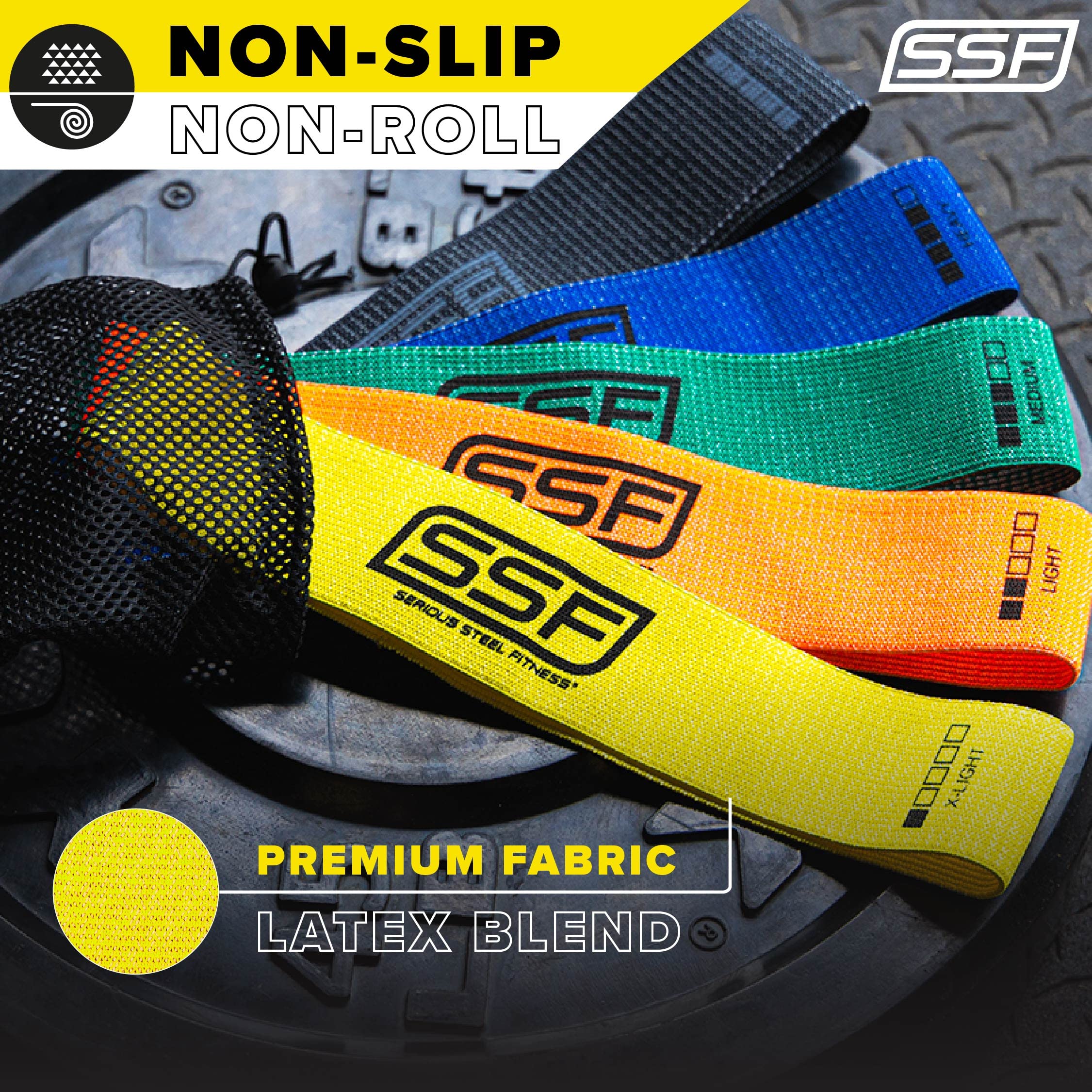 Serious Steel Fitness 32" Resistance Training Bands - 60-150