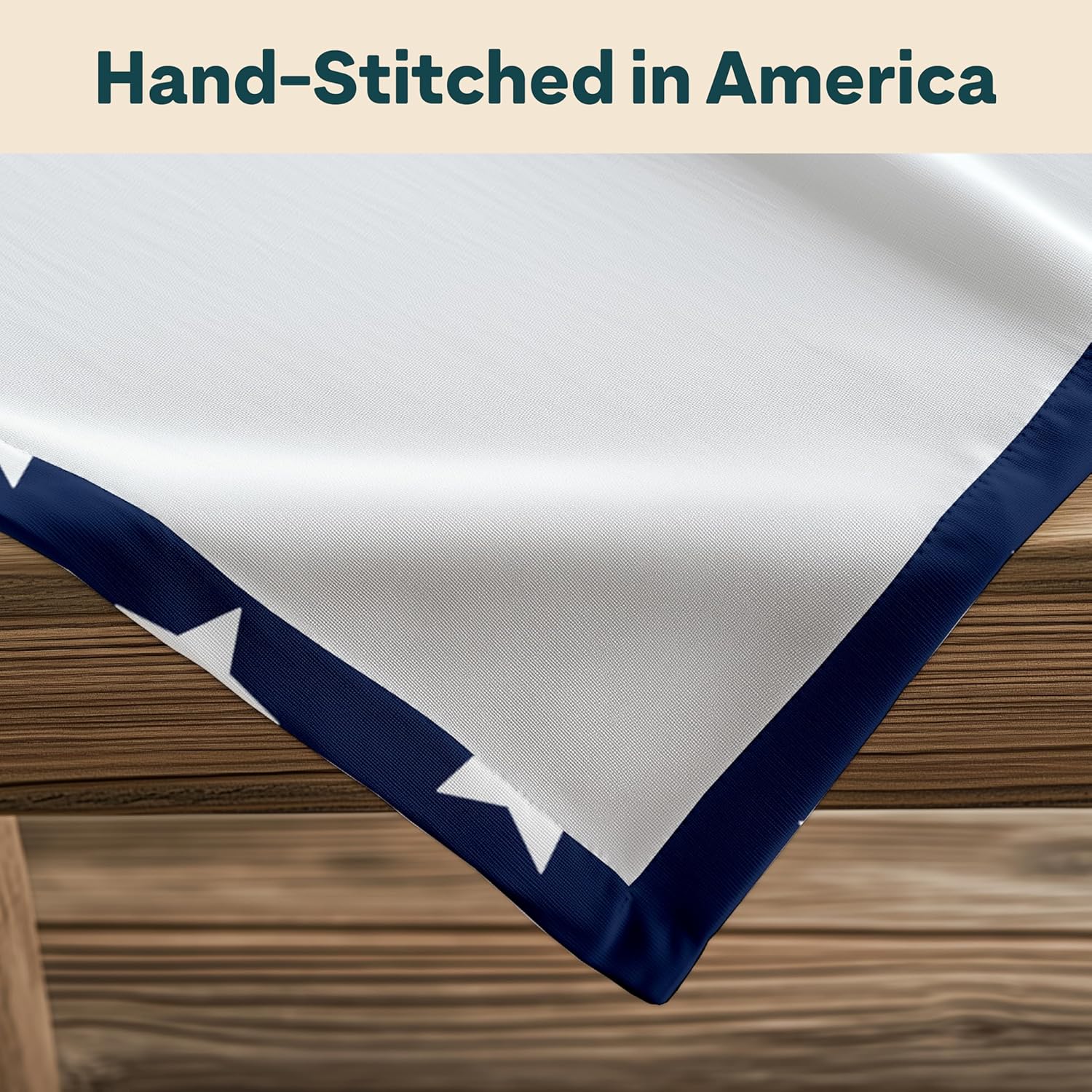 Old Glory Stars 4th of July Table Runner | Made in America | Independence Day Summer Home Kitchen Patriotic Table Decorations - 14 x 90 Inches Long