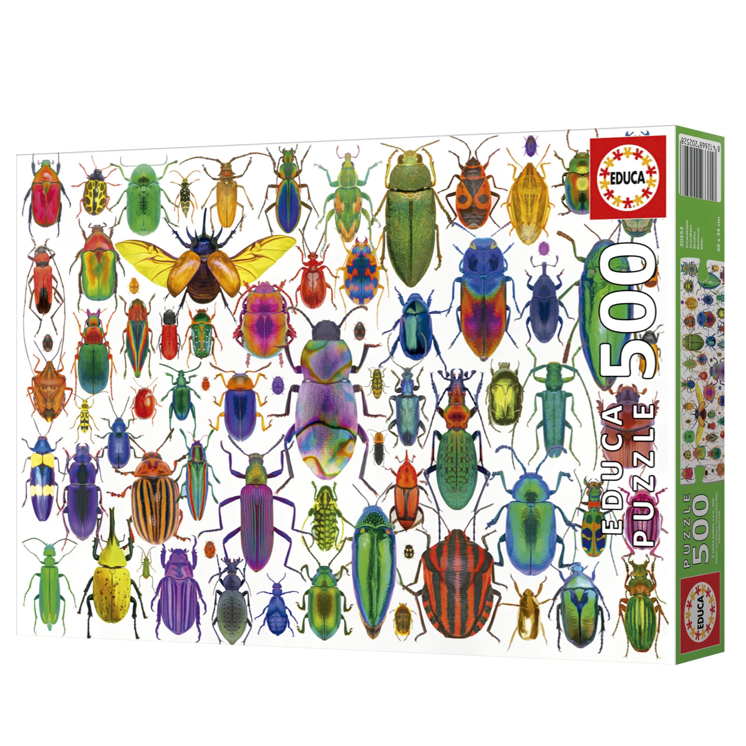Educa - 2 Puzzles da 500 pezzi ciascuno per adulti e bambini | Marvel Mania | Misura: 34 x 48 cm | Da 11 anni (17994