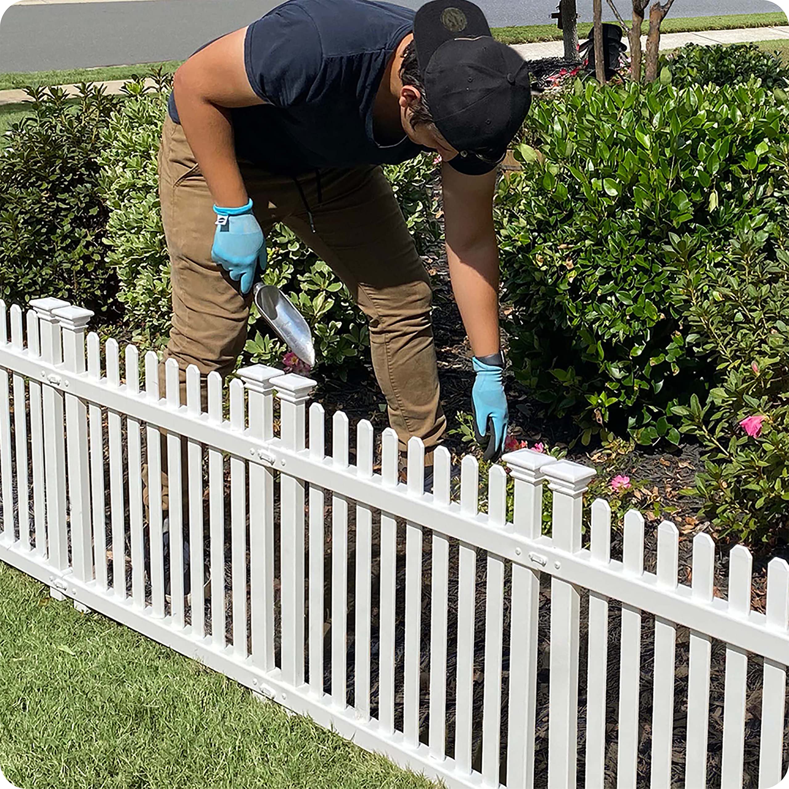 Zippity Outdoor Products ZP19056 No Dig Roger Rabbit Garden Fence (3