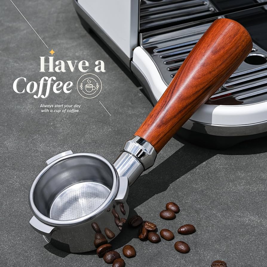 Breville Bottomless Portafilter 54mm 54mm Silver Portafilter For