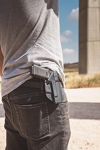 Miniatura 7 de Orpaz IWB Sig P365 X-Macro Holster Comp wSigSauer P365 X-Macro Funda de transporte oculta (retención pasiva LH, clip IWB y paleta OWB)