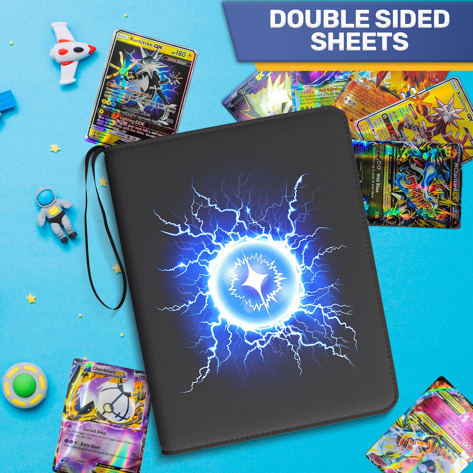 Amazon.com: Tequilafy Pocket Trading Card Binder Compatible with Pokemon,  Carrying Case Album, Cards Protector for TCG, MTG, YuGiOh, Sport Cards  Holder Up to 400 Cards : Toys & Games