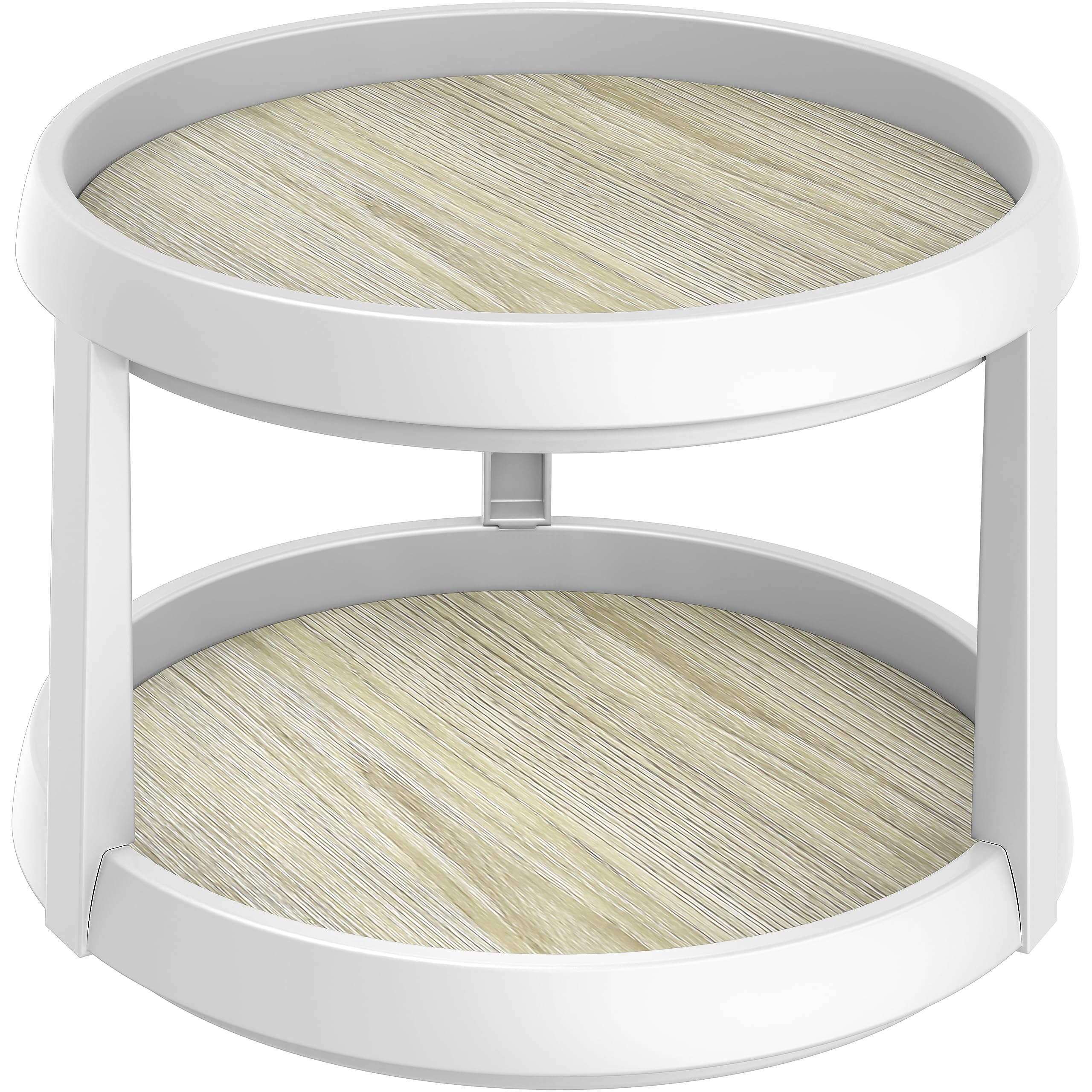 Simple Houseware Tier Turntable Lazy Susan Multifunctional Organizer,  Maple