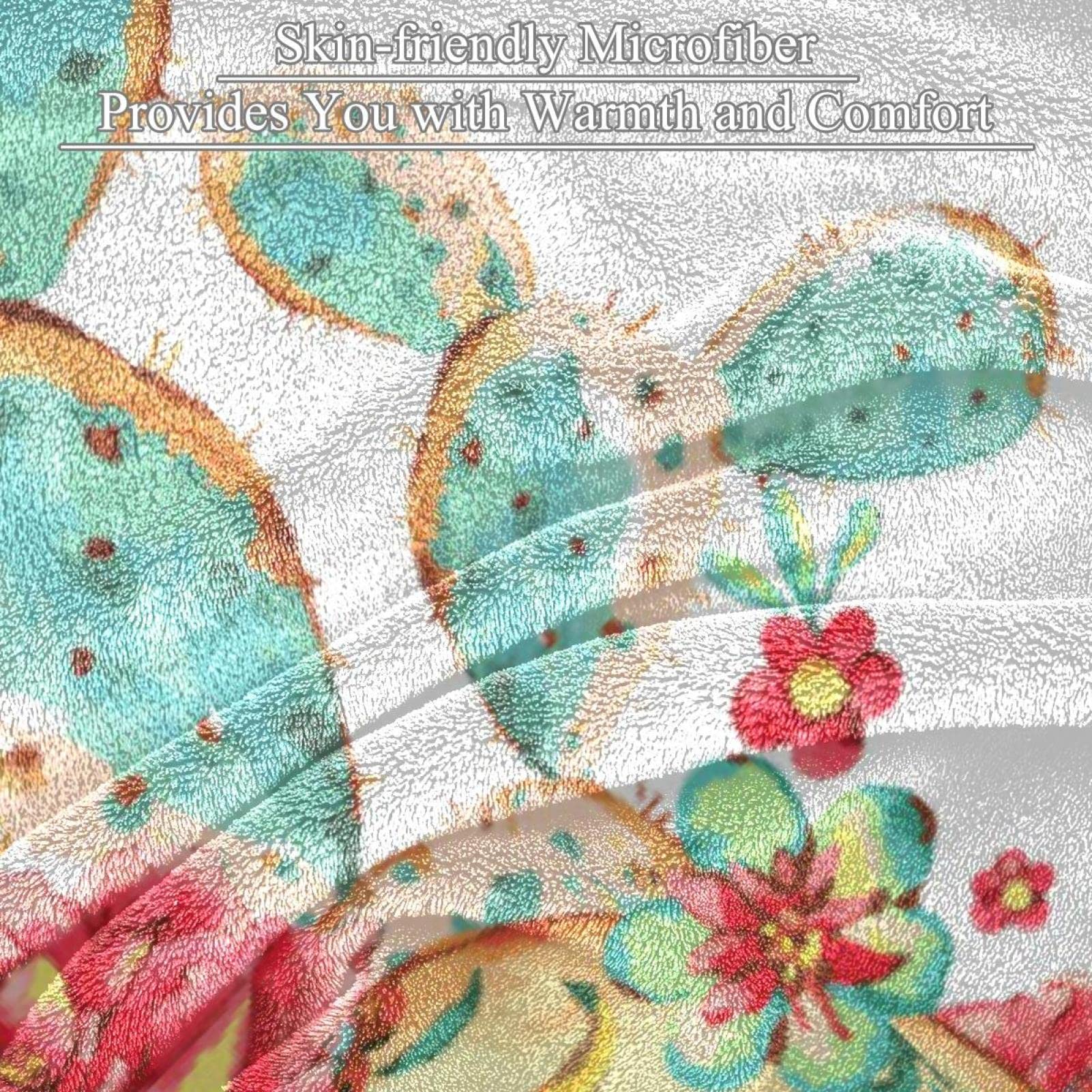 Polarowy koc narzuta vintage czaszka róże na kanapę lekki pluszowy puszysty