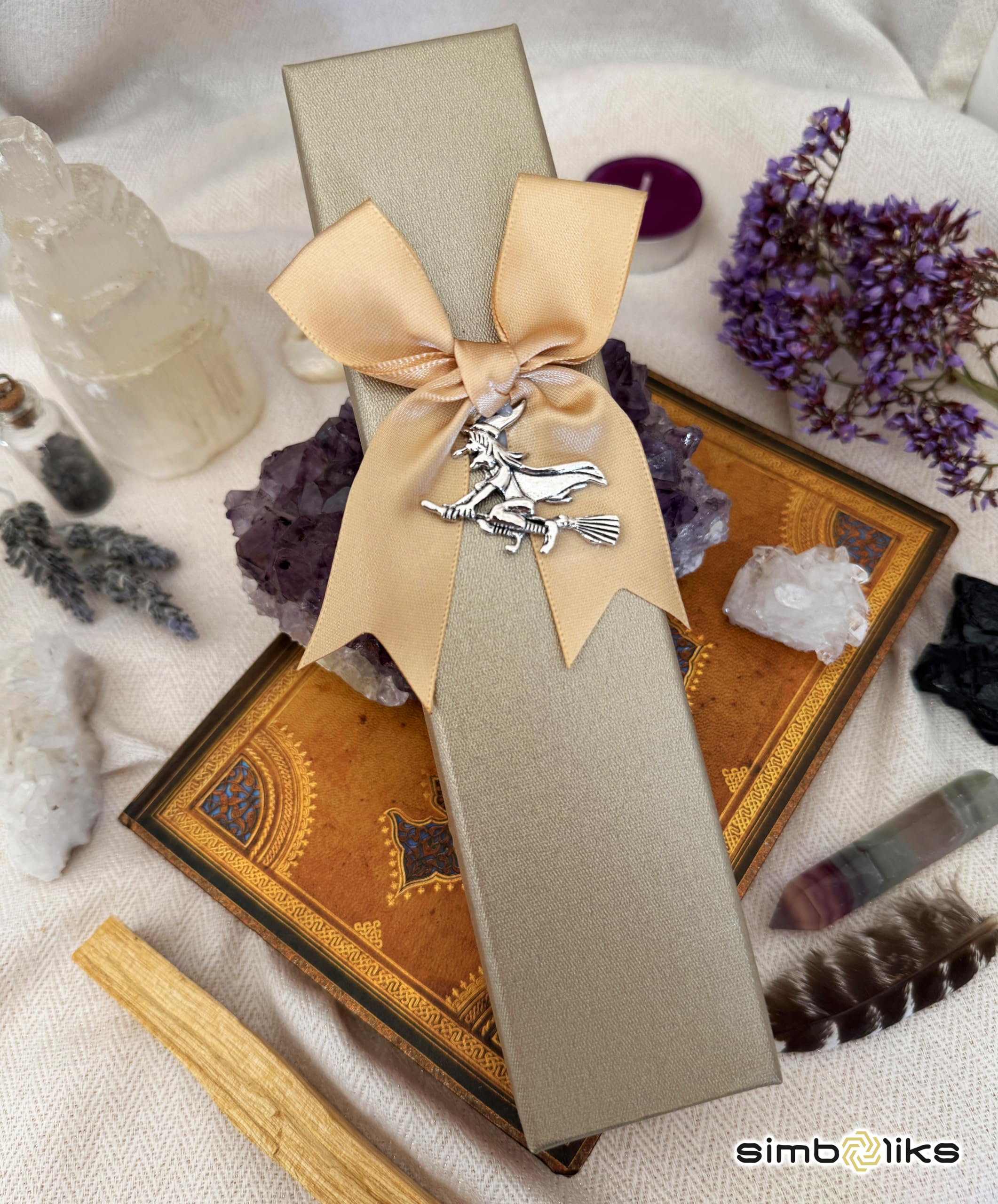 Simboliks Pack de 3 piezas: Triple Protección Esotérica, Colgante Nudo de Bruja con Ónix, Pulsera Tetragramatón y Anillo Sello de 7 Arcángeles, Acero Inoxidable, Amuleto contra Mal de Ojo y Hechizos