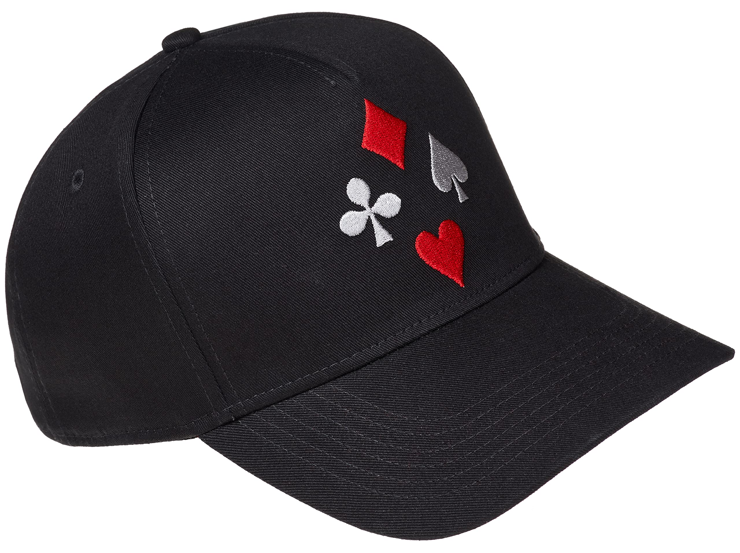 Cadency® Gorra de béisbol, color negro, unisex, talla ajustable, Negro , Talla única