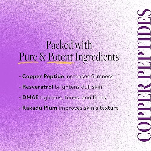 Miniatura 4 de DERMA-E Hidratante reafirmante DMAE - Péptidos de cobre, resveratrol y ciruela Kakadu - Apoya la salud del colágeno y la elastina - Cuidado facial