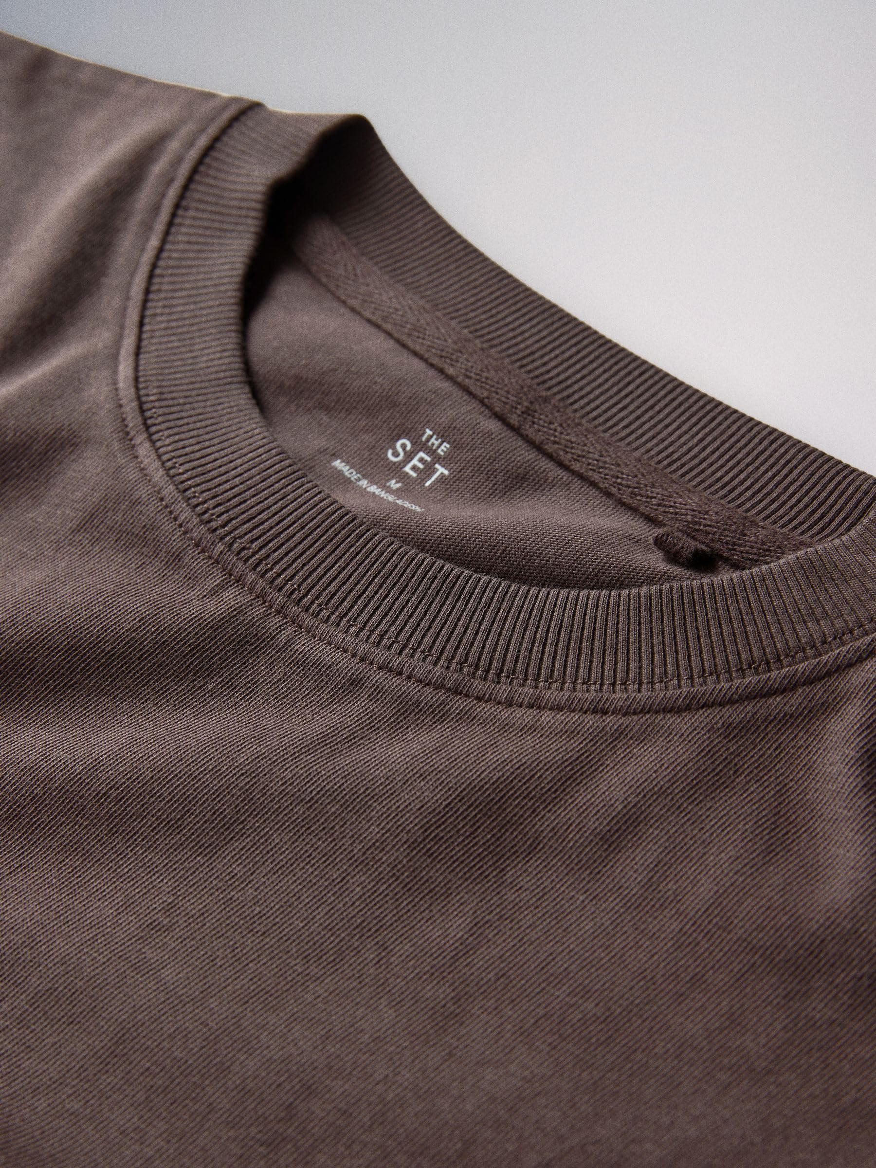 THE SET Damen Kurzarm-T-Shirts mit Rundhalsausschnitt und Stückwaschung, 3er-Pack