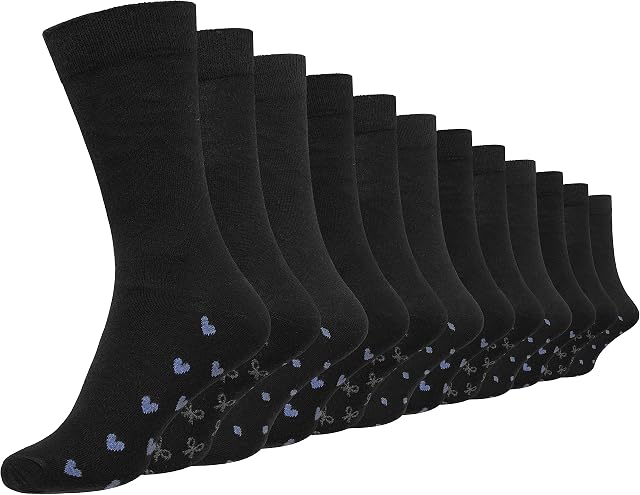 Cob Stallion- Mens Black Socks, Comfortable and Breathable Cotton Rich Dress Socks for Men, Multipack 6-11 UK