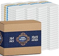 Vista 21 de GREEN LIFESTYLE White Shop - Toallas de 12 x 14 pulgadas, 150 unidades, 100% algodón, súper absorbentes y duraderas, trapos reutilizables a granel