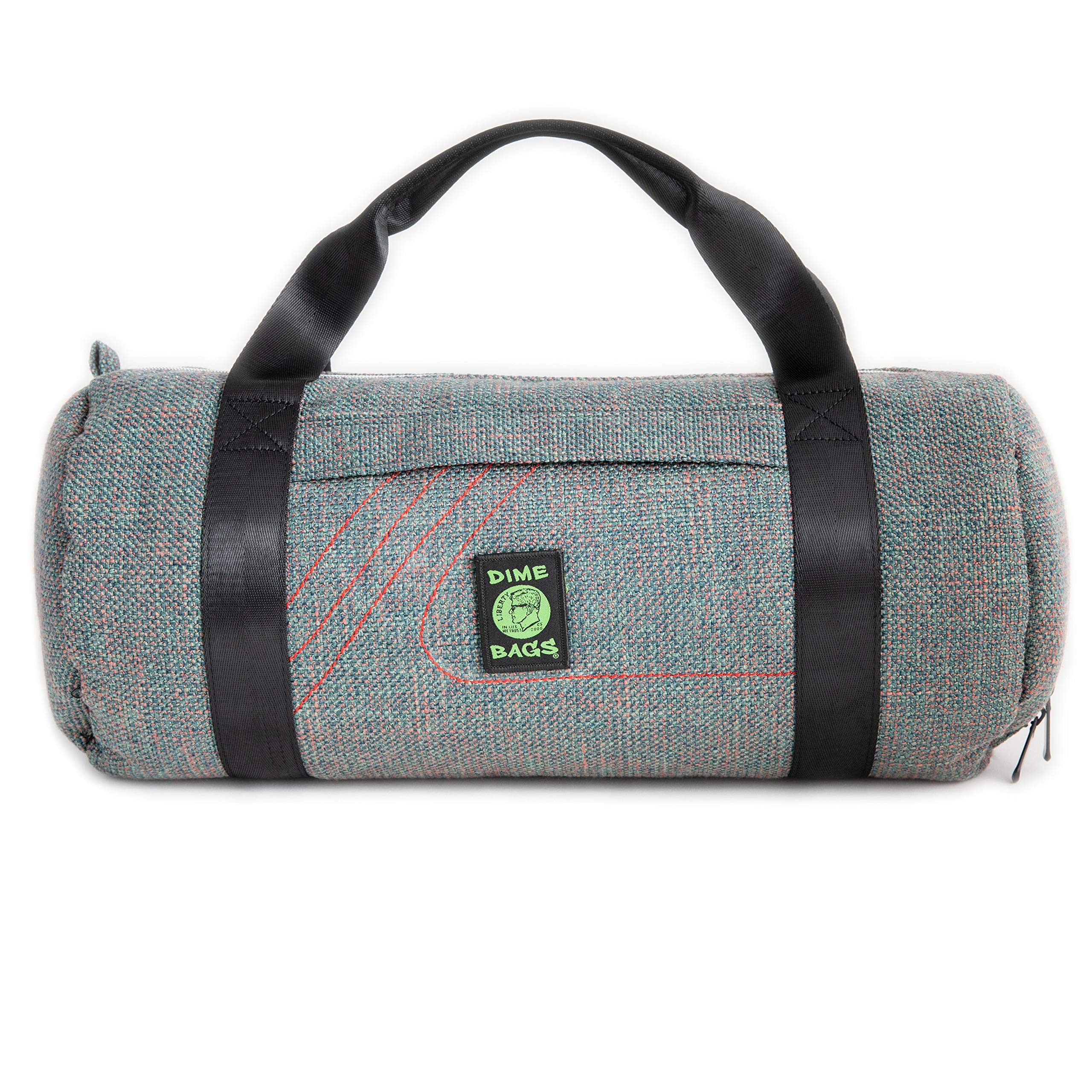 Dime Bags Padded Duffle Tube, Hemp Gear Bag with Heavy Padding for Glass, Electronics, Travel & Storage, With Exterior/Interior Pockets & Durable