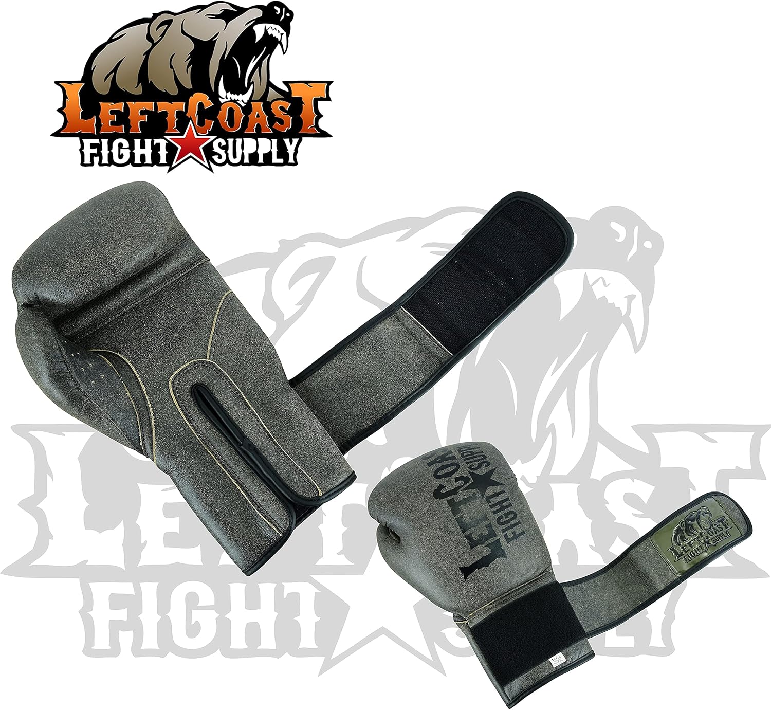 Left Coast Leather Boxing Gloves for Men & Women | Boxing & Kickboxing Training Gloves| MMA Sparring Gloves | Heavy Bag Workout Gloves for Boxing, Kickboxing, Muay Thai