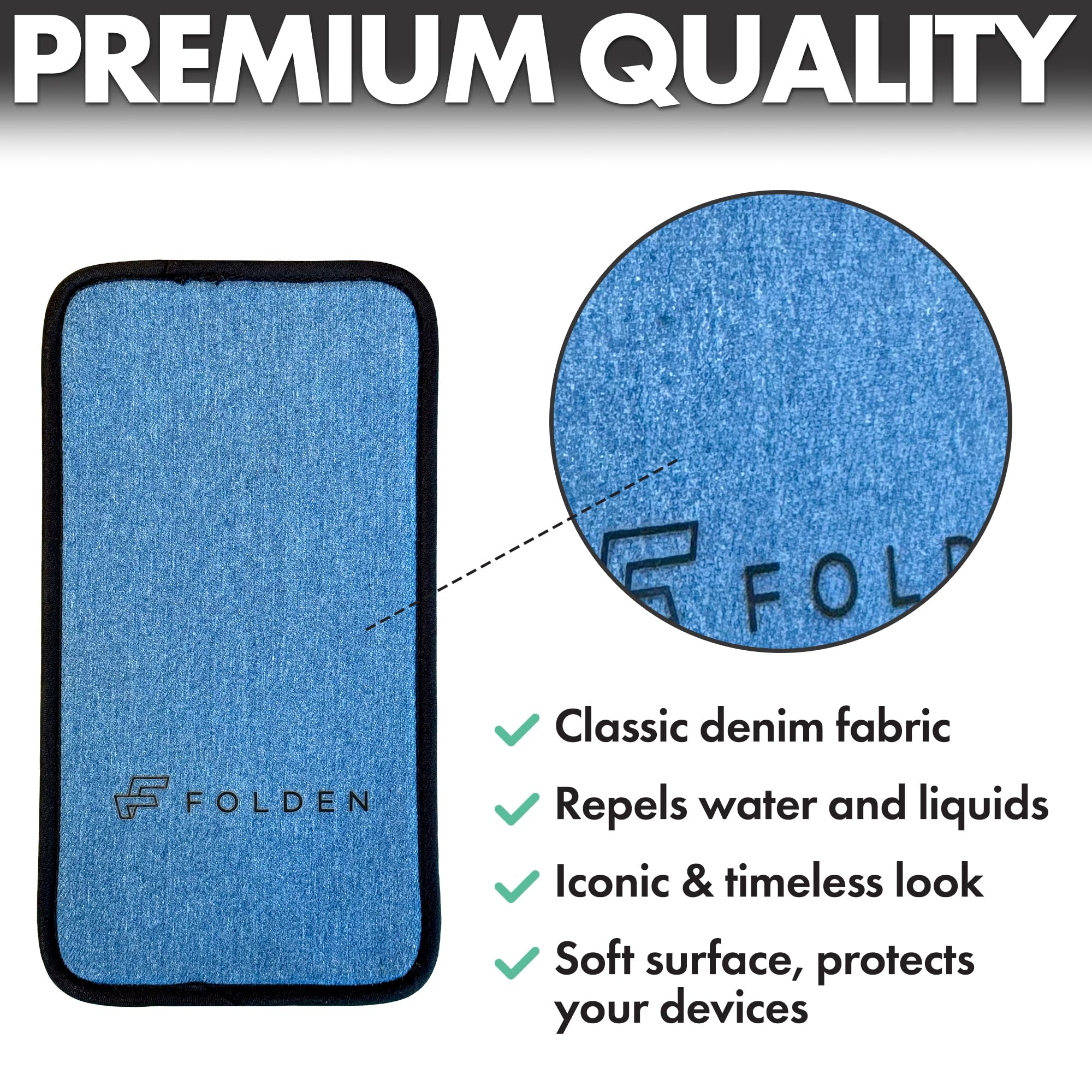 Folden - Supporto per telefono cellulare pieghevole per cellulare, supporto flessibile per tablet, per letto, scrivania, ufficio, tapis roulant, accessori per cellulare, accessori per il viaggio in