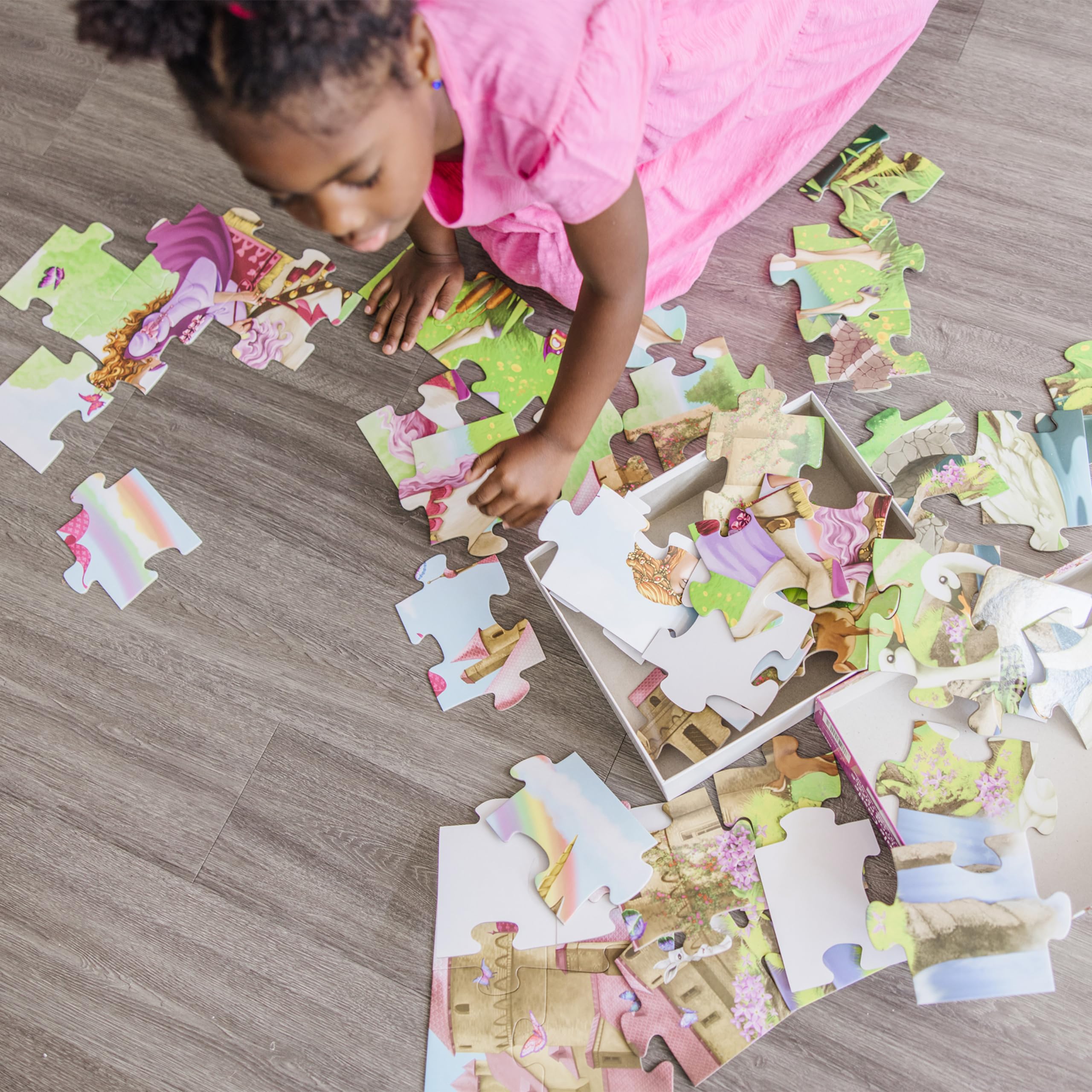 Melissa & Doug Fairy Tale Castle Jumbo Jigsaw Floor Puzzle (48 pcs, 2 x 3 Feet)