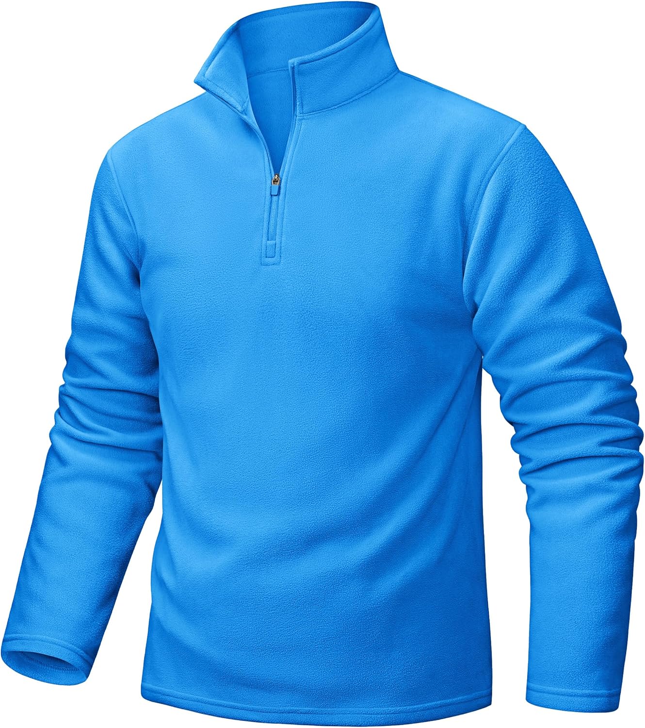 TACVASEN Mens Quarter Zip Pullover Fleece Jacket Long Sleeve Warm Coats Winter Casual Stand Collar Athletic Sweatshirts