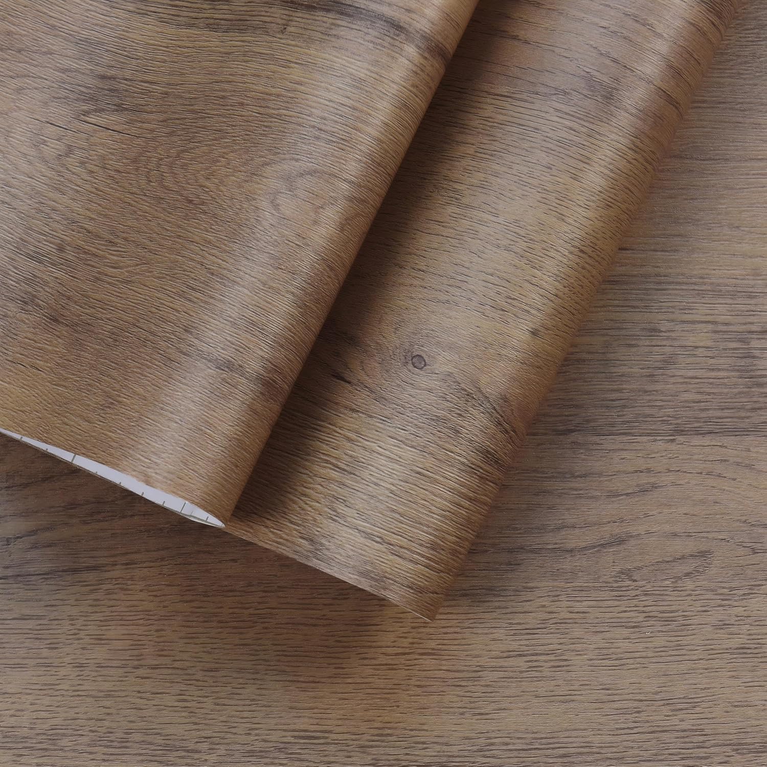 16''x354'' Wood Wallpaper Brown Wood Contact Paper Self Adhesive Wood Grain Contact Paper for Furniture Countertops Bubble Free Design Thick Removable Waterproof Top Vinyl Wrap